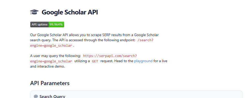 serpapi google scholar api