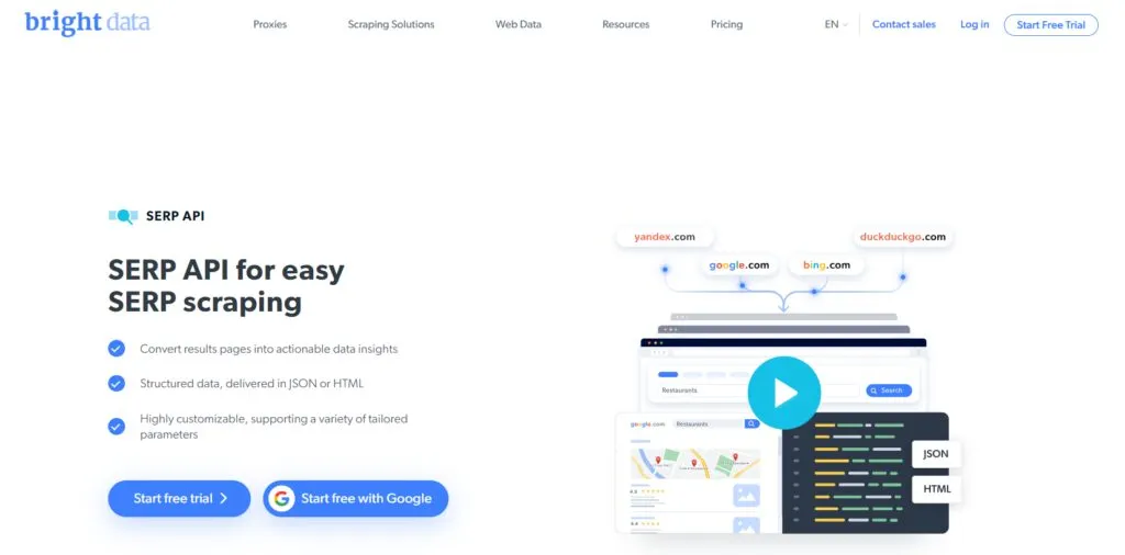 Brightdata Google Search API
