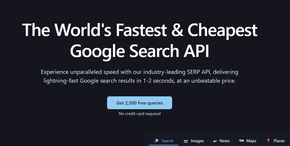 Serper google search api