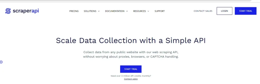 Scraperapi dashboard
