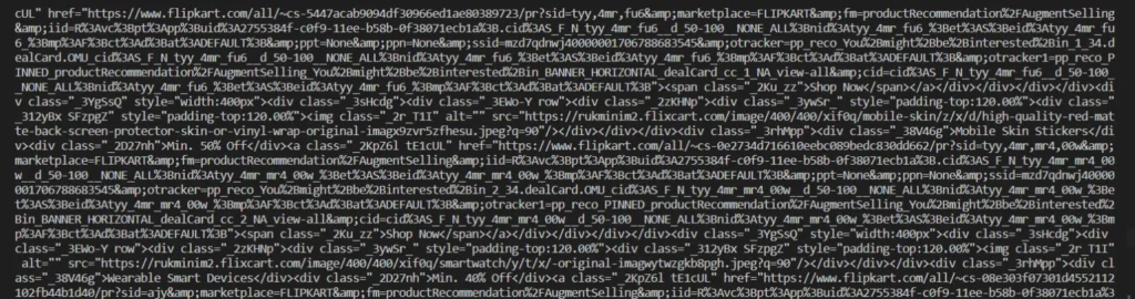 scrape flipkart code