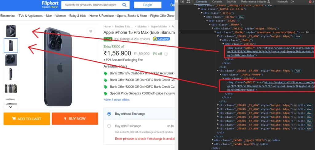 web scraping flipkart